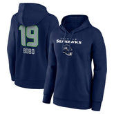 Jake Bobo Seattle Seahawks Women's Team Wordmark Player Name & Number Pullover Hoodie - College Navy cheap