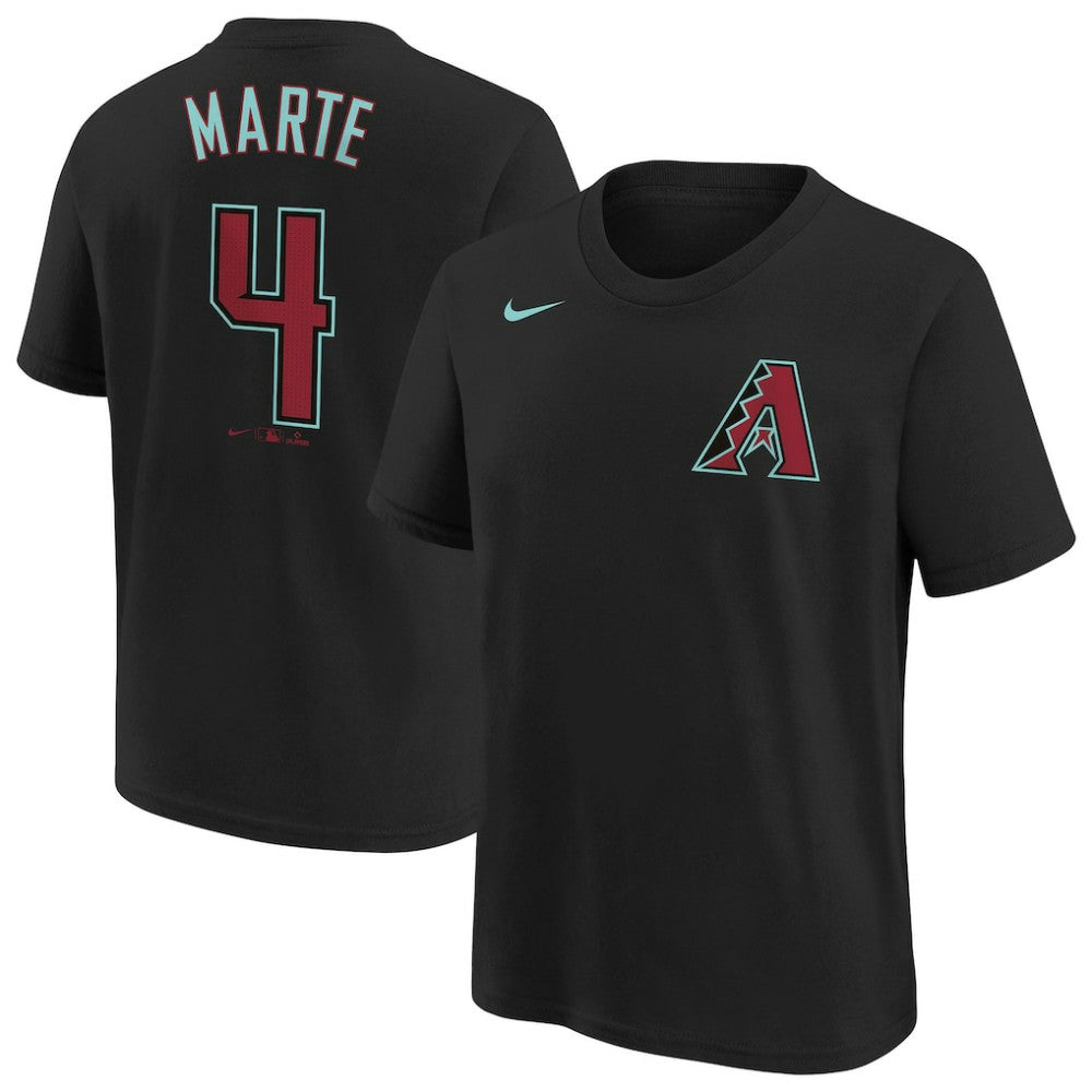 Ketel Marte Arizona Diamondbacks Youth Name & Number T-Shirt Black