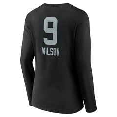 Tyree Wilson Las Vegas Raiders Women's Team Wordmark Player Name & Number Long Sleeve V-Neck T-Shirt - Black discount