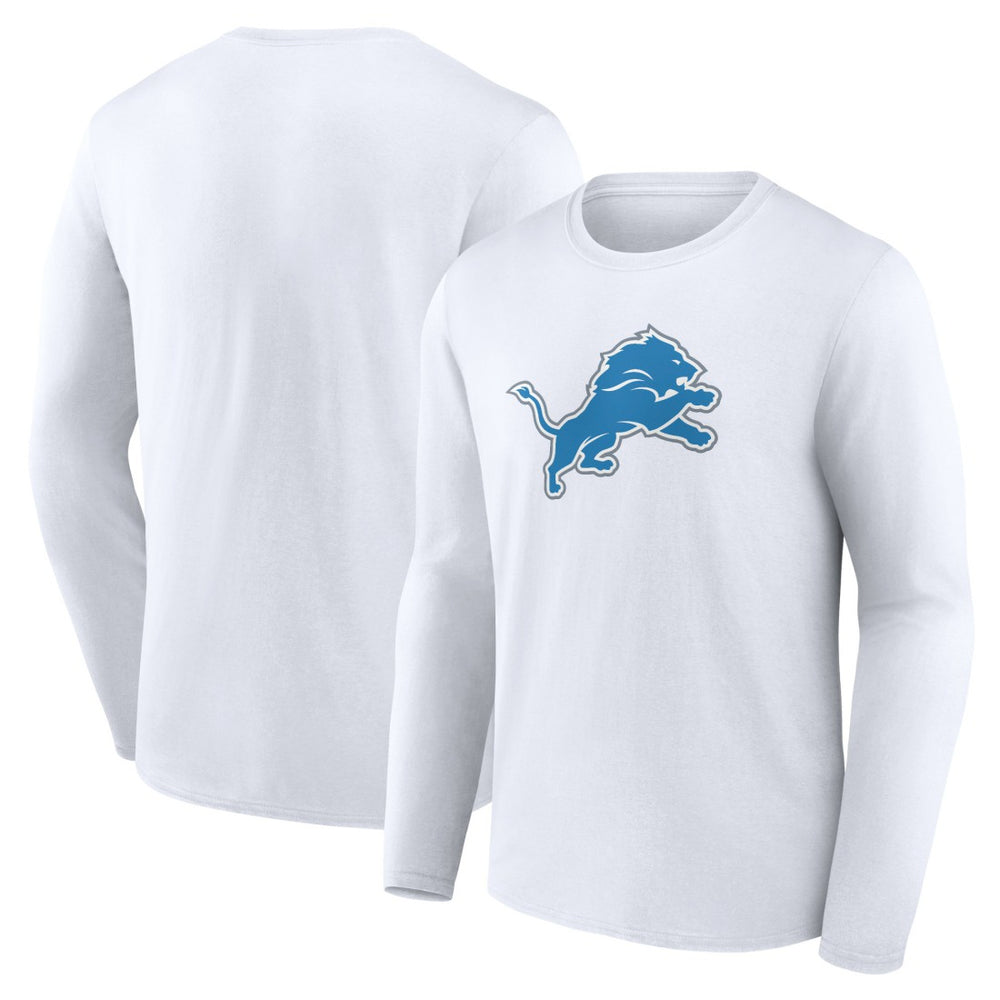 Detroit Lions Primary Logo Long Sleeve T-Shirt - White for sale
