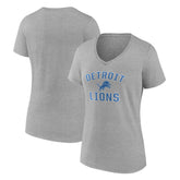 Detroit Lions Women's Victory Arch V-Neck T-Shirt - Gray online