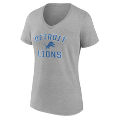 Detroit Lions Women's Victory Arch V-Neck T-Shirt - Gray online