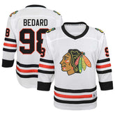 Connor Bedard Chicago Blackhawks Youth Away Replica Player Jersey - White Jerseys