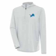 Detroit Lions Antigua Tidy Quarter-Zip Pullover Hoodie - Heather Gray sale