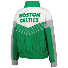 Boston Celtics The Wild Collective Women's Courtside Half-Zip Track Jacket - Kelly Green cheap