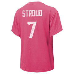 C.J. Stroud Houston Texans Majestic Threads Women's Name & Number T-Shirt - Pink discount