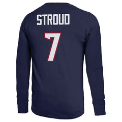 C.J. Stroud Houston Texans Majestic Threads Name & Number Long Sleeve T-Shirt – Navy sale