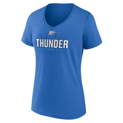 Shai Gilgeous-Alexander Oklahoma City Thunder Women's Behind The Back Name & Number V-Neck T-Shirt - Blue on sale