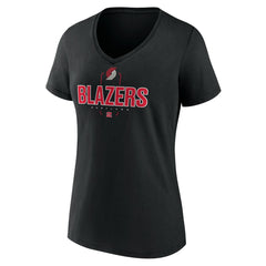 Deandre Ayton Portland Trail Blazers Women's Behind The Back Name & Number V-Neck T-Shirt - Black discount
