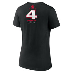 Scottie Barnes Toronto Raptors Women's Behind The Back Name & Number V-Neck T-Shirt - Black online