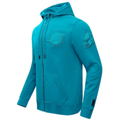 Miami Dolphins Pro Standard Triple Tonal Full-Zip Hoodie - Aqua discount