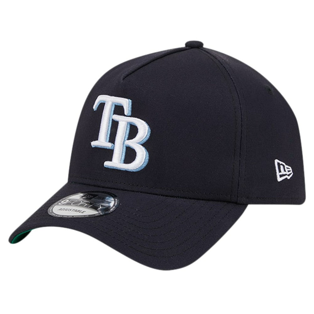 Tampa Bay Rays Team Color A-Frame 9FORTY Adjustable Hat Navy