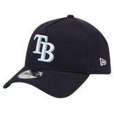 Tampa Bay Rays Team Color A-Frame 9FORTY Adjustable Hat Navy