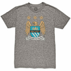 Manchester City 1863FC Retro Crest T-Shirt - Heather Gray shop