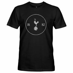 Tottenham Hotspur 1863FC Mono Crest Slub T-Shirt - Black on sale