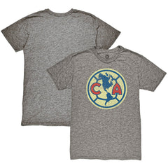 Club America 1863FC Color Crest Twisted Tri-Blend Slub T-Shirt - Heather Gray cheap