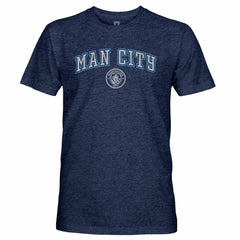 Manchester City 1863FC Wordmark Twisted Tri-Blend Slub T-Shirt - Heather Navy shop