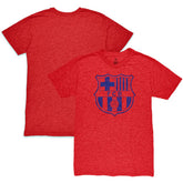 Barcelona 1863FC Mono Crest Twisted Tri-Blend Slub T-Shirt on sale - Red