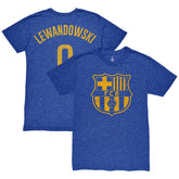 Robert Lewandowski Barcelona 1863FC Player Name & Number Twisted Tri-Blend Slub T-Shirt on sale - Heather Royal