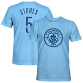 John Stones Manchester City 1863FC Player Name & Number Twisted Tri-Blend Slub T-Shirt Discount - Sky Blue