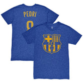 Pedri Barcelona 1863FC Player Name & Number Twisted Tri-Blend Slub T-Shirt on sale - Heather Royal