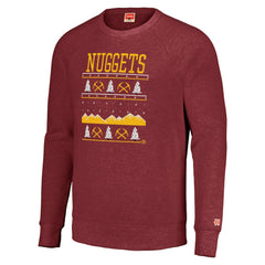 Denver Nuggets Homage Unisex Holiday Tri-Blend Raglan Pullover Sweatshirt sale - Red discount
