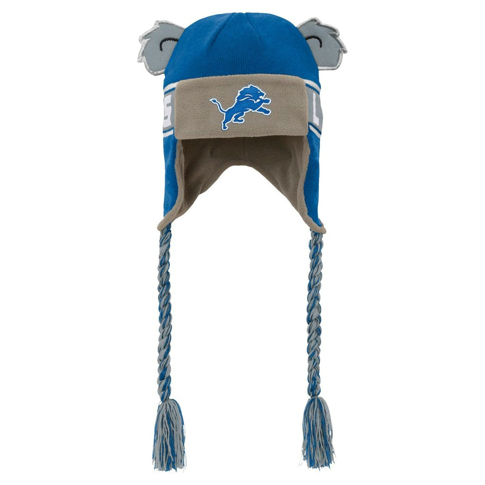 Detroit Lions Youth Wordmark Ears Trooper Knit Hat - Blue cheap