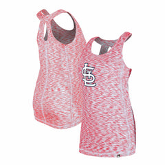 St. Louis Cardinals Women's Space Dye Keyhole Back Tank Top Red