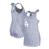 Los Angeles Dodgers Women's Space Dye Keyhole Back Tank Top Royal
