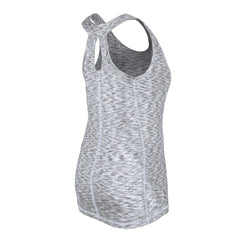 Chicago White Sox Women's Space Dye Keyhole Back Tank Top Black
