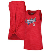 St. Louis Cardinals Women's Space-Dye Active Tank Top Red