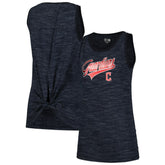 Cleveland Guardians Women's Space-Dye Active Tank Top Navy