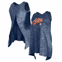 Houston Astros Women's Space-Dye Active Tank Top Navy