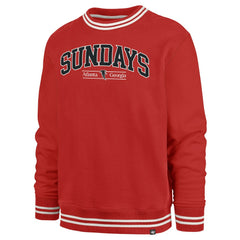 Atlanta Falcons '47 Sundays Clubhouse View Sierra Fleece Pullover Sweatshirt - Red on sale