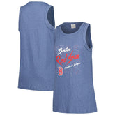 Boston Red Sox Soft as a Grape Women's Gauze High Neck Tank Top Navy