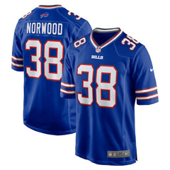 Tre Norwood Buffalo Bills Team Game Jersey - Royal outlet