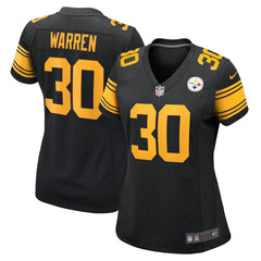 Jaylen Warren Pittsburgh Steelers Women's Alternate Game Jersey - Black sale