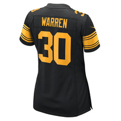 Jaylen Warren Pittsburgh Steelers Women's Alternate Game Jersey - Black sale