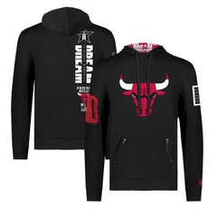 Chicago Bulls FISLL x Black History Collection Unisex Pullover Hoodie - Black shop