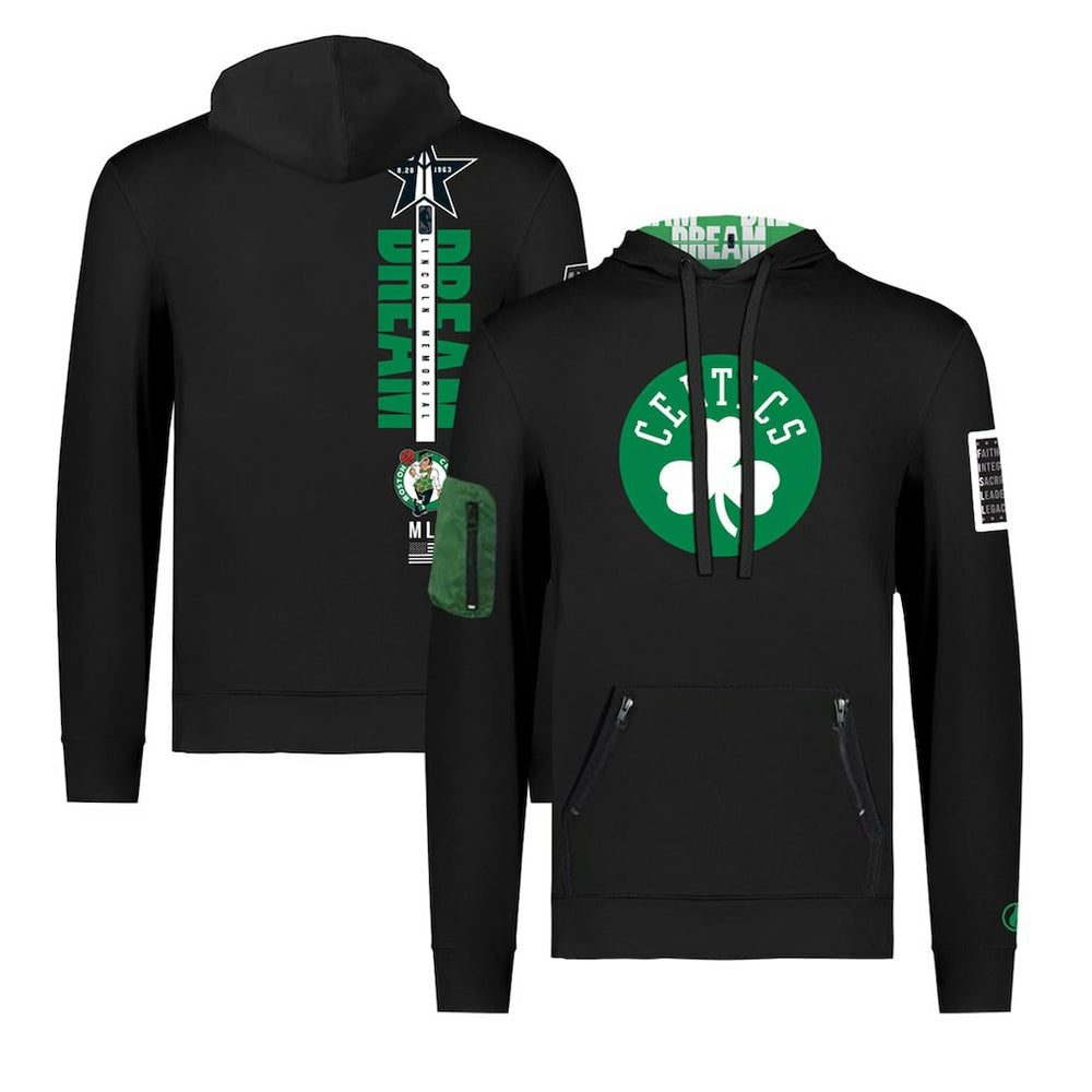 Boston Celtics FISLL x Black History Collection Unisex Pullover Hoodie - Black for sale