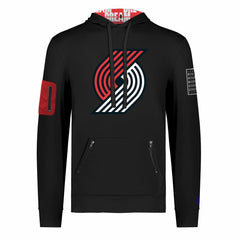 Portland Trail Blazers FISLL x Black History Collection Unisex Pullover Hoodie - Black discount