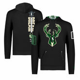 Milwaukee Bucks FISLL x Black History Collection Unisex Pullover Hoodie - Black outlet