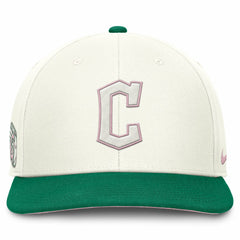 Cleveland Guardians Sail Pro Performance Snapback Hat Cream/Green