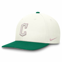 Cleveland Guardians Sail Pro Performance Snapback Hat Cream/Green