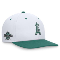 Los Angeles Angels Bicoastal Two-Tone Pro Performance Snapback Hat White/Green