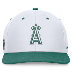 Los Angeles Angels Bicoastal Two-Tone Pro Performance Snapback Hat White/Green
