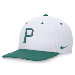 Pittsburgh Pirates Bicoastal Two-Tone Pro Performance Snapback Hat White/Green