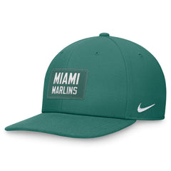 Miami Marlins Bicoastal Pro Performance Snapback Hat Green