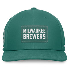 Milwaukee Brewers Bicoastal Pro Performance Snapback Hat Green
