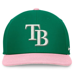 Tampa Bay Rays Malachite Pro Performance Snapback Hat Green/Pink